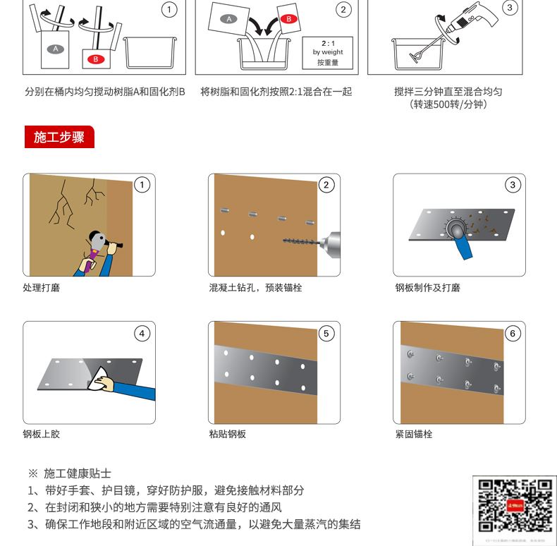 包钢察哈尔右翼后粘钢加固施工过程